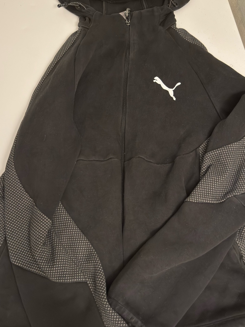 Puma Black Full-Zip Performance Hoodie Jacket